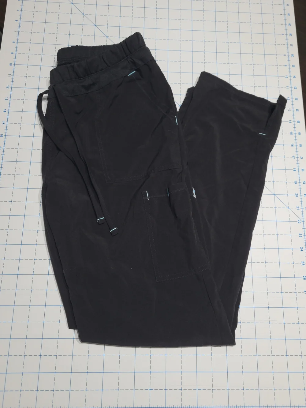 Scrubstar Black Scrub Pants with Drawstring - Picture 1 of 3